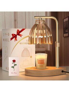 Candle Warmer Lamp Adjustable Height Timer Dimmer Gift Box Home Decor Bedroom